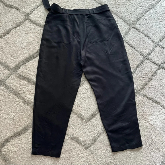 Ted Baker black trousers Ninette High Waist Carrot Leg Pants high rise taper 8 - Picture 10 of 11